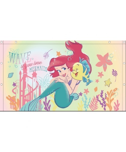 Lolly Wovens ベビーラップ　サイズ5 マーメイド　ディズニー　海 ディズニー 60cm巻きタオル（スイムグッズ）｜Disney（ディズニー）の