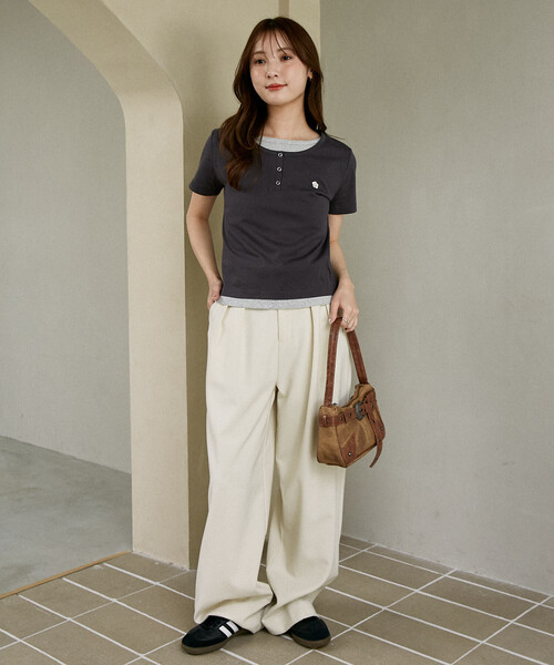 MARY QUANT × PUBLUX/マリークワント レイヤード風 コンパクト