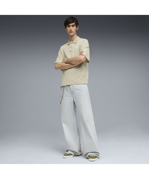 PUMA(プーマ)の「PUMA プーマ メンズ ワードローブ ESS ボクシー ワッフル 半袖 ポロシャツ(ポロシャツ・メンズ・ブラック/グレー・SMALL/MEDIUM/XX-LARGE/X-LARGE/LARGE)」の8枚目の写真