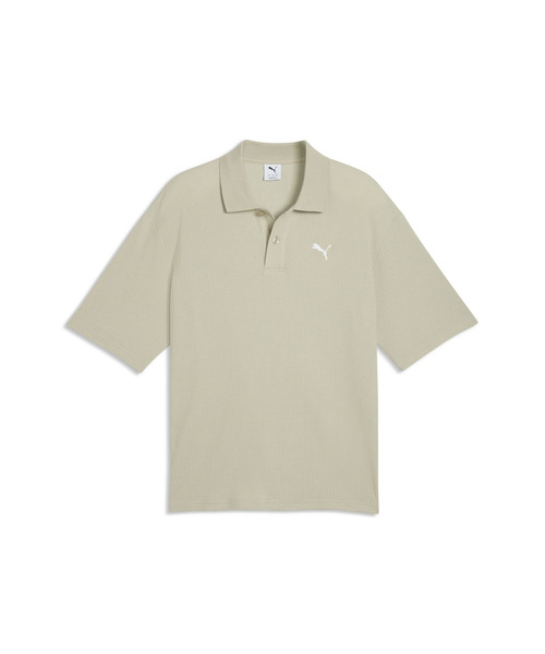 PUMA(プーマ)の「PUMA プーマ メンズ ワードローブ ESS ボクシー ワッフル 半袖 ポロシャツ(ポロシャツ・メンズ・ブラック/グレー・SMALL/MEDIUM/XX-LARGE/X-LARGE/LARGE)」の9枚目の写真