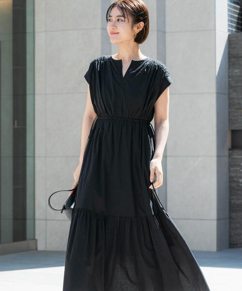 URBAN RESEARCH ROSSO WOMEN(アーバンリサーチ ロッソ)の「『WEB限定』コットンボイルワンピース(ワンピース・レディース・ラベンダー/ブルー/ブラック/ブラウン・38/36)」の6枚目の写真