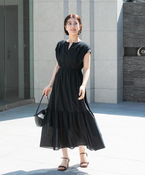 URBAN RESEARCH ROSSO WOMEN(アーバンリサーチ ロッソ)の「『WEB限定』コットンボイルワンピース(ワンピース・レディース・ラベンダー/ブルー/ブラック/ブラウン・38/36)」の7枚目の写真