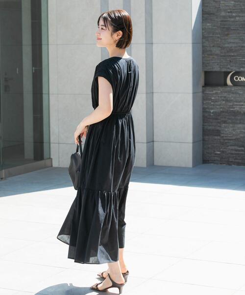 URBAN RESEARCH ROSSO WOMEN(アーバンリサーチ ロッソ)の「『WEB限定』コットンボイルワンピース(ワンピース・レディース・ラベンダー/ブルー/ブラック/ブラウン・38/36)」の9枚目の写真