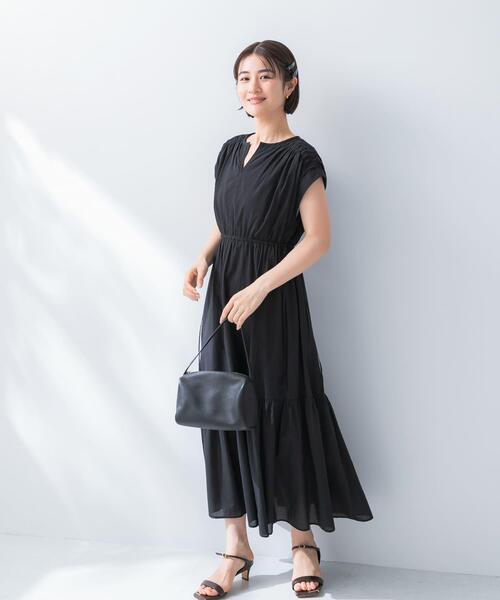 URBAN RESEARCH ROSSO WOMEN(アーバンリサーチ ロッソ)の「『WEB限定』コットンボイルワンピース(ワンピース・レディース・ラベンダー/ブルー/ブラック/ブラウン・38/36)」の12枚目の写真