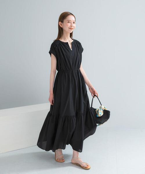 URBAN RESEARCH ROSSO WOMEN(アーバンリサーチ ロッソ)の「『WEB限定』コットンボイルワンピース(ワンピース・レディース・ラベンダー/ブルー/ブラック/ブラウン・38/36)」の15枚目の写真