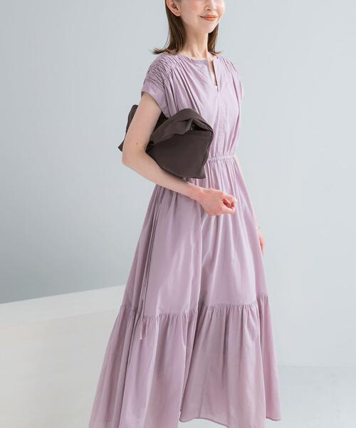 URBAN RESEARCH ROSSO WOMEN(アーバンリサーチ ロッソ)の「『WEB限定』コットンボイルワンピース(ワンピース・レディース・ラベンダー/ブルー/ブラック/ブラウン・38/36)」の21枚目の写真