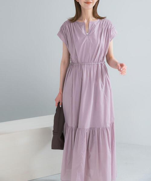 URBAN RESEARCH ROSSO WOMEN(アーバンリサーチ ロッソ)の「『WEB限定』コットンボイルワンピース(ワンピース・レディース・ラベンダー/ブルー/ブラック/ブラウン・38/36)」の22枚目の写真