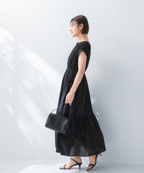 URBAN RESEARCH ROSSO WOMEN(アーバンリサーチ ロッソ)の「『WEB限定』コットンボイルワンピース(ワンピース・レディース・ラベンダー/ブルー/ブラック/ブラウン・38/36)」の7枚目の写真