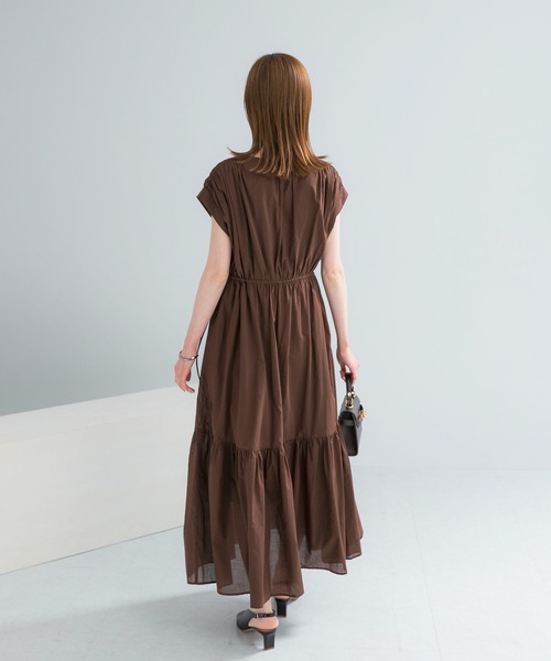 URBAN RESEARCH ROSSO WOMEN(アーバンリサーチ ロッソ)の「『WEB限定』コットンボイルワンピース(ワンピース・レディース・ラベンダー/ブルー/ブラック/ブラウン・38/36)」の14枚目の写真