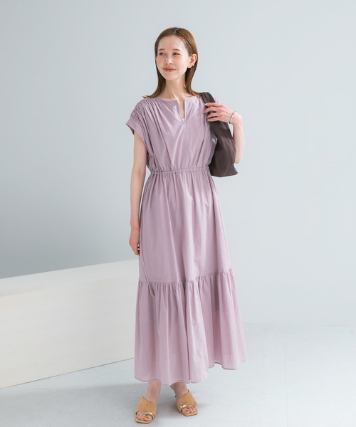 URBAN RESEARCH ROSSO WOMEN(アーバンリサーチ ロッソ)の「『WEB限定』コットンボイルワンピース(ワンピース・レディース・ラベンダー/ブルー/ブラック/ブラウン・38/36)」の18枚目の写真