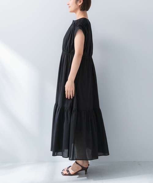 URBAN RESEARCH ROSSO WOMEN(アーバンリサーチ ロッソ)の「『WEB限定』コットンボイルワンピース(ワンピース・レディース・ラベンダー/ブルー/ブラック/ブラウン・38/36)」の22枚目の写真