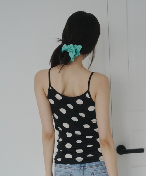 FEKETE(フェケテ)の「polka camisole / ドットキャミソール(キャミソール・レディース・ブラック/ホワイト・LARGE/MEDIUM/SMALL)」の10枚目の写真