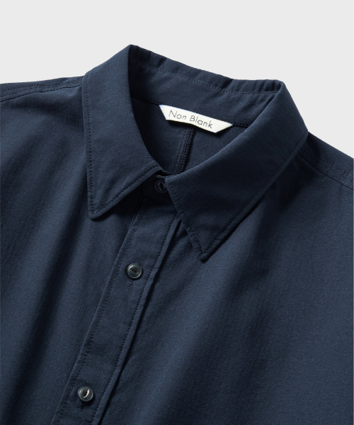 NONBLANK(ノンブランク)の「ヒドゥンボタンダウンシャツ_ダークネイビー(シャツ/ブラウス・レディース・その他・MEDIUM/LARGE/X-LARGE)」の3枚目の写真