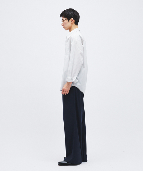 JOURNAL STANDARD(ジャーナルスタンダード)の「パターン ストライプ レギュラー カラー シャツ(シャツ/ブラウス・メンズ・オレンジ/ネイビー/ライトグレー/サックスブルー・LARGE/MEDIUM)」の21枚目の写真