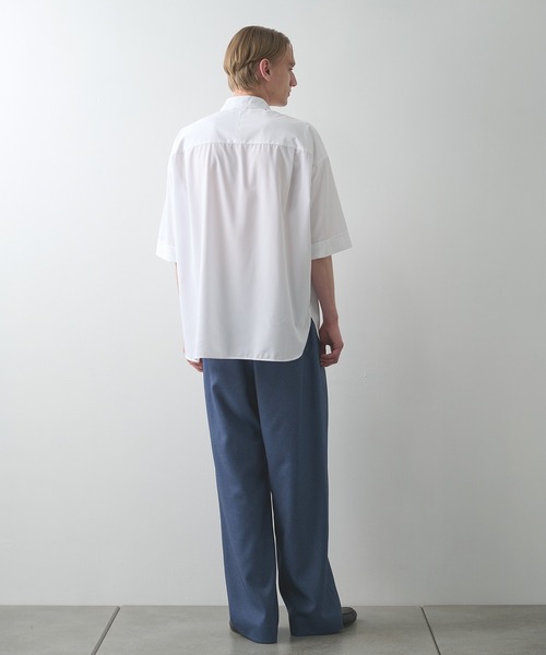 STUDIOUS(ステュディオス)の「【STUDIOUS】竹からできた素材 BAMBOO RAYON SHIRTS(シャツ/ブラウス・メンズ・ダークグレー/ブラック/ストライプ/ホワイト・2/1)」の13枚目の写真