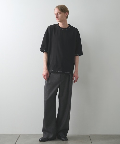 STUDIOUS(ステュディオス)の「【STUDIOUS】竹からできた素材 BAMBOO RAYON SHIRTS(シャツ/ブラウス・メンズ・ダークグレー/ブラック/ストライプ/ホワイト・2/1)」の14枚目の写真