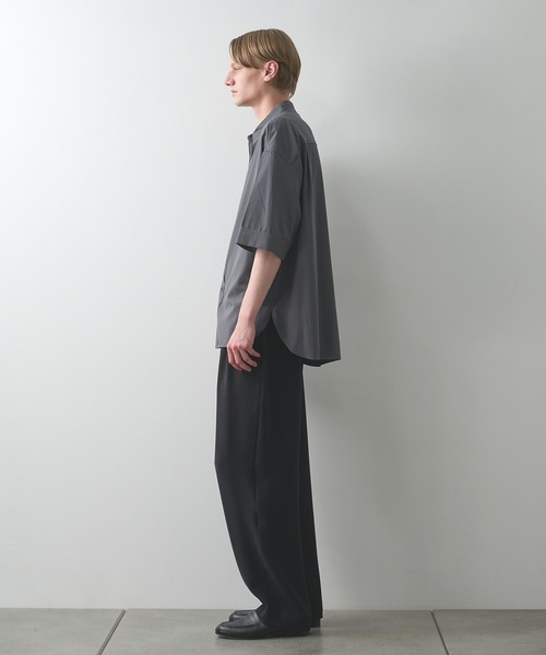 STUDIOUS(ステュディオス)の「【STUDIOUS】竹からできた素材 BAMBOO RAYON SHIRTS(シャツ/ブラウス・メンズ・ダークグレー/ブラック/ストライプ/ホワイト・2/1)」の18枚目の写真