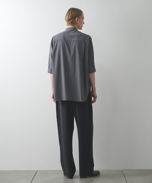 STUDIOUS(ステュディオス)の「【STUDIOUS】竹からできた素材 BAMBOO RAYON SHIRTS(シャツ/ブラウス・メンズ・ダークグレー/ブラック/ストライプ/ホワイト・2/1)」の19枚目の写真