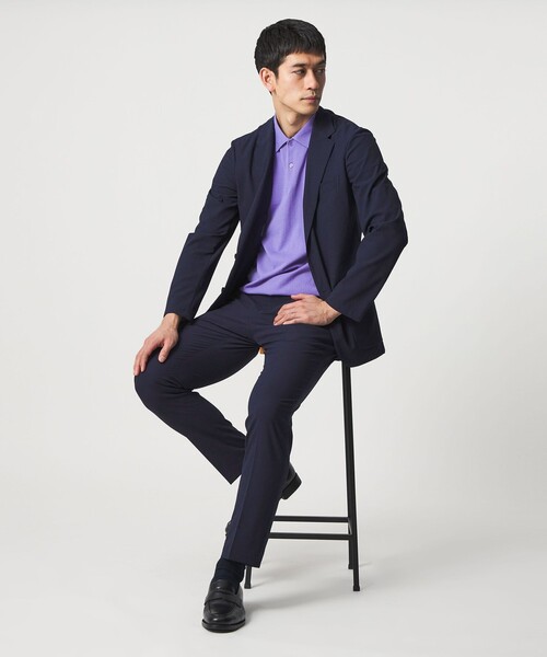 UNITED ARROWS(ユナイテッドアローズ)の「ライトサッカー ノープリーツ テーパードパンツ UA COZY ウォッシャブル 2WAYストレッチ(スラックス・メンズ・オリーブ/ネイビー・L/XL/M/S/XXL)」の10枚目の写真