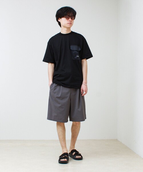 TAION(タイオン)の「【TAION / タイオン】MOUNTAION FRAP POCKET T-SH(Tシャツ/カットソー・メンズ・ホワイト/マルチ/ブラック・M/L/XL)」の8枚目の写真
