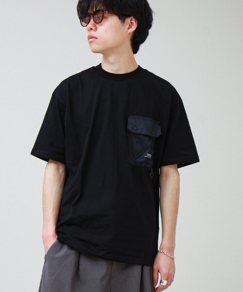 TAION(タイオン)の「【TAION / タイオン】MOUNTAION FRAP POCKET T-SH(Tシャツ/カットソー・メンズ・ホワイト/マルチ/ブラック・M/L/XL)」の9枚目の写真