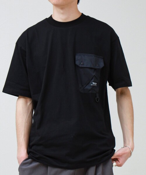 TAION(タイオン)の「【TAION / タイオン】MOUNTAION FRAP POCKET T-SH(Tシャツ/カットソー・メンズ・ホワイト/マルチ/ブラック・M/L/XL)」の11枚目の写真