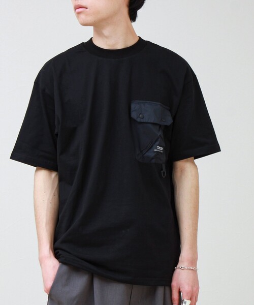 TAION(タイオン)の「【TAION / タイオン】MOUNTAION FRAP POCKET T-SH(Tシャツ/カットソー・メンズ・ホワイト/マルチ/ブラック・M/L/XL)」の13枚目の写真