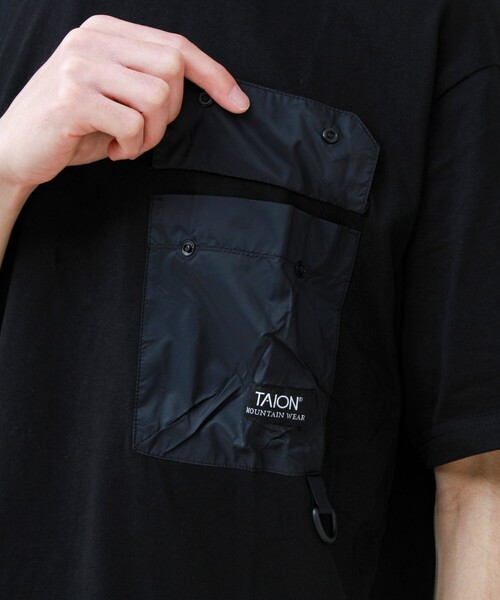 TAION(タイオン)の「【TAION / タイオン】MOUNTAION FRAP POCKET T-SH(Tシャツ/カットソー・メンズ・ホワイト/マルチ/ブラック・M/L/XL)」の15枚目の写真