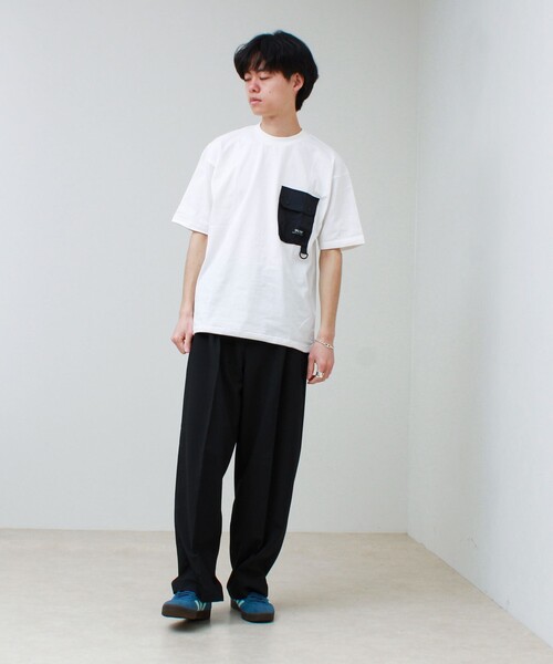 TAION(タイオン)の「【TAION / タイオン】MOUNTAION FRAP POCKET T-SH(Tシャツ/カットソー・メンズ・ホワイト/マルチ/ブラック・M/L/XL)」の18枚目の写真