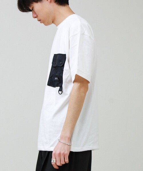 TAION(タイオン)の「【TAION / タイオン】MOUNTAION FRAP POCKET T-SH(Tシャツ/カットソー・メンズ・ホワイト/マルチ/ブラック・M/L/XL)」の20枚目の写真