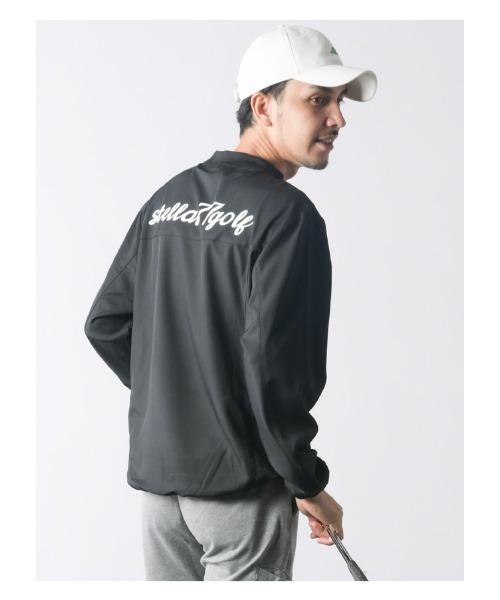 stella77golf（ステラセブンティーンセブンゴルフ）の「8WAY 撥水加工ｽﾄﾚｯﾁﾌﾟﾙｵｰﾊﾞｰ（Tシャツ/カットソー・メンズ・ネイビー/ブラック・LARGE/X-LARGE/XX-LARGE/MEDIUM）」の12枚目の写真