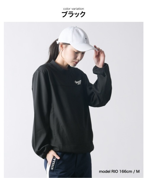 stella77golf（ステラセブンティーンセブンゴルフ）の「8WAY 撥水加工ｽﾄﾚｯﾁﾌﾟﾙｵｰﾊﾞｰ（Tシャツ/カットソー・メンズ・ネイビー/ブラック・LARGE/X-LARGE/XX-LARGE/MEDIUM）」の14枚目の写真