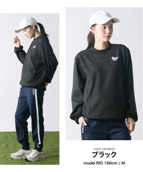 stella77golf（ステラセブンティーンセブンゴルフ）の「8WAY 撥水加工ｽﾄﾚｯﾁﾌﾟﾙｵｰﾊﾞｰ（Tシャツ/カットソー・メンズ・ネイビー/ブラック・LARGE/X-LARGE/XX-LARGE/MEDIUM）」の15枚目の写真