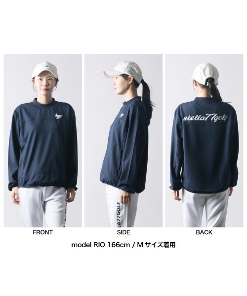 stella77golf（ステラセブンティーンセブンゴルフ）の「8WAY 撥水加工ｽﾄﾚｯﾁﾌﾟﾙｵｰﾊﾞｰ（Tシャツ/カットソー・メンズ・ネイビー/ブラック・LARGE/X-LARGE/XX-LARGE/MEDIUM）」の7枚目の写真