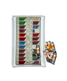 PUEBCO（プエブコ）の「PRINTED GLASS TRAY / Fabric Color Sample（ステーショナリー）」