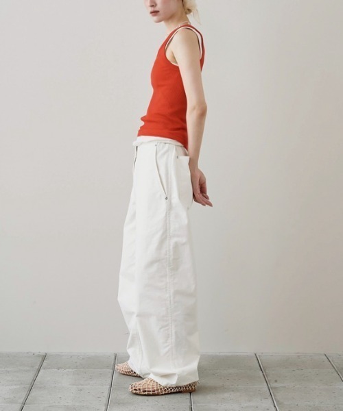 TODAYFUL（トゥデイフル）の「[TODAYFUL/トゥデイフル] シームレス リブタンクトップ（タンクトップ・レディース・ピンク/レッド/ミント・F）」の10枚目の写真