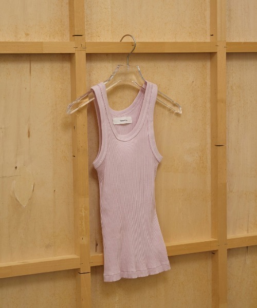 TODAYFUL（トゥデイフル）の「[TODAYFUL/トゥデイフル] シームレス リブタンクトップ（タンクトップ・レディース・ピンク/レッド/ミント・F）」の11枚目の写真