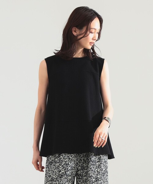 Demi-Luxe BEAMS(デミルクス ビームス)の「ラッセルメッシュ ノースリーブ プルオーバー(Tシャツ/カットソー・レディース・ブラック/ホワイト/オレンジ・ONE SIZE)」の2枚目の写真