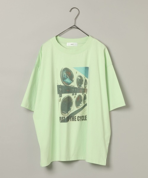 studio CLIP(スタディオクリップ)の「【daily CLIP】ランドリープリントBIG Tシャツ(Tシャツ/カットソー・レディース・ホワイト/ミント・FREE)」の10枚目の写真