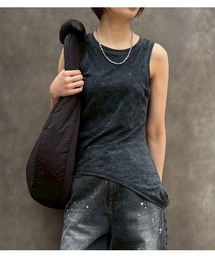 ベロアカットアウトタンク / Velour Cut-Out Tank