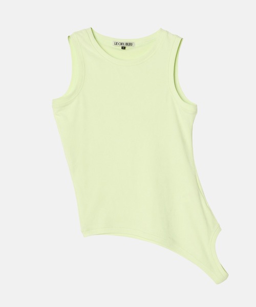 LE CIEL BLEU(ルシェルブルー)の「ベロアカットアウトタンク / Velour Cut-Out Tank(Tシャツ/カットソー・レディース・ライトグリーン/チャコールグレー・36/38)」の18枚目の写真