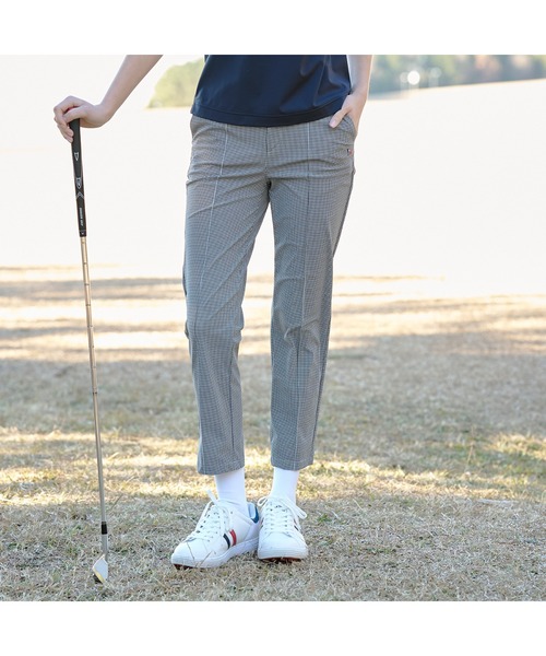 adabat(アダバット)の「【ADABAT NAVY】接触冷感 クールチドリピンタックパンツ(その他パンツ・レディース・ブラック系・36/38/40/42)」の1枚目の写真