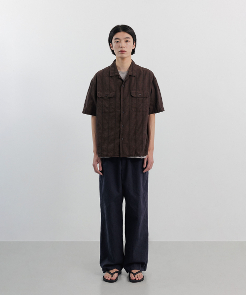 BLANKROOM（ブランクルーム）の「ラスティックラミバンディングパンツ_NAVY（その他パンツ・メンズ・その他・1/2/3/0）」の2枚目の写真