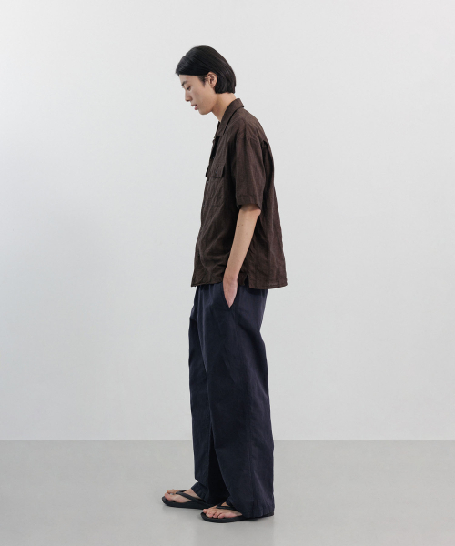 BLANKROOM（ブランクルーム）の「ラスティックラミバンディングパンツ_NAVY（その他パンツ・メンズ・その他・1/2/3/0）」の3枚目の写真