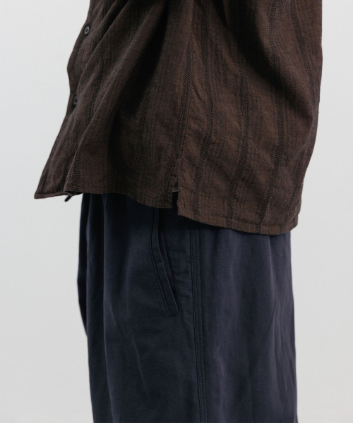 BLANKROOM（ブランクルーム）の「ラスティックラミバンディングパンツ_NAVY（その他パンツ・メンズ・その他・1/2/3/0）」の5枚目の写真