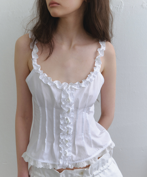AARAN（アラン）の「ベリー スリーブレスブラウス_アイボリー（シャツ/ブラウス・レディース・アイボリー・SMALL/MEDIUM）」の5枚目の写真