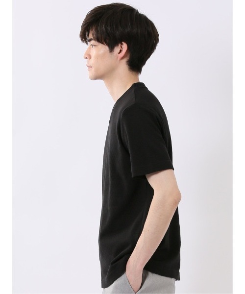 TAKA-Q(タカキュー)の「【綿混】タカキュー ヘリンボン ジャガード Vネック 半袖 Tシャツ(Tシャツ/カットソー・メンズ・ホワイト/ブラック・MEDIUM/LARGE/X-LARGE)」の14枚目の写真