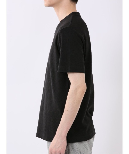 TAKA-Q(タカキュー)の「【綿混】タカキュー ヘリンボン ジャガード Vネック 半袖 Tシャツ(Tシャツ/カットソー・メンズ・ホワイト/ブラック・MEDIUM/LARGE/X-LARGE)」の19枚目の写真