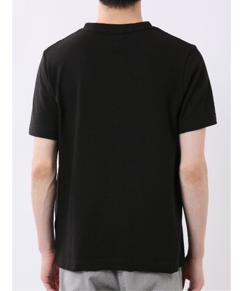 TAKA-Q(タカキュー)の「【綿混】タカキュー ヘリンボン ジャガード Vネック 半袖 Tシャツ(Tシャツ/カットソー・メンズ・ホワイト/ブラック・MEDIUM/LARGE/X-LARGE)」の20枚目の写真