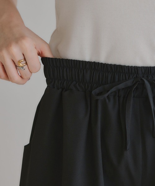 slattgir（スラットジール）の「高身長　フレアショートパンツ（ＵＶカット・接触冷感）（トールサイズ）（その他パンツ・レディース・ブラック・TM/TL/TLL/T3L/T4L/T5L）」の12枚目の写真